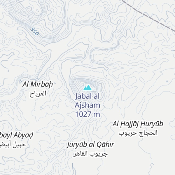 Map of Jabal al Ajsham