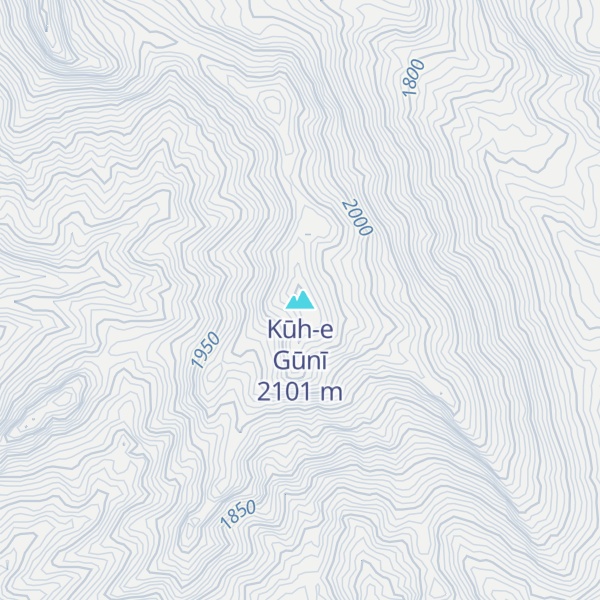 Map of Kūh-e Gūnī