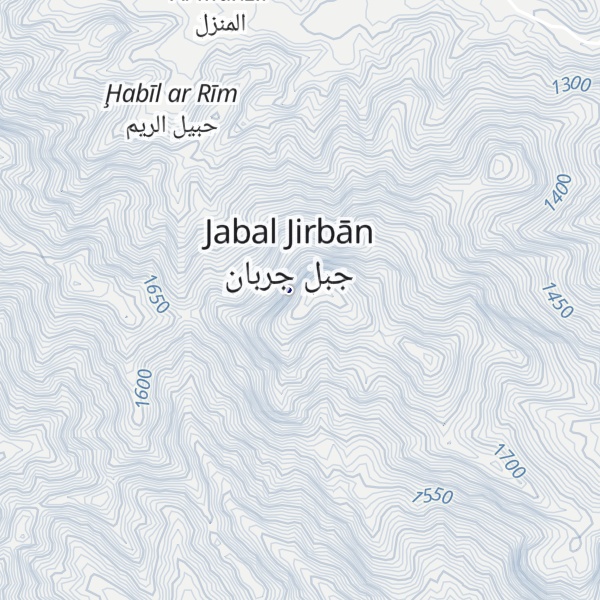 Map of Jabal Jirban