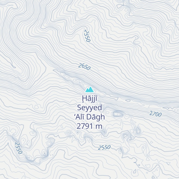 Map of Ḩājjī Seyyed ‘Alī Dāgh