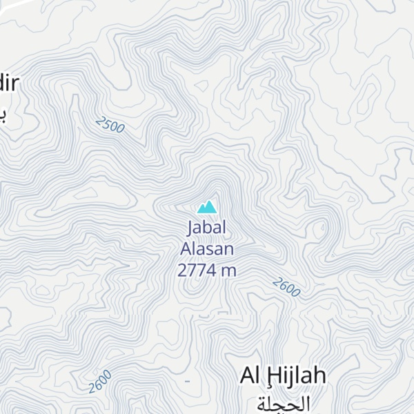 Map of Jabal Alasan