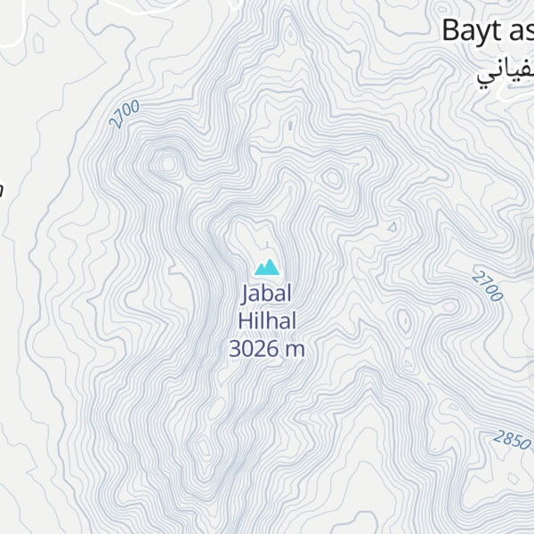 Map of Jabal Hilhal