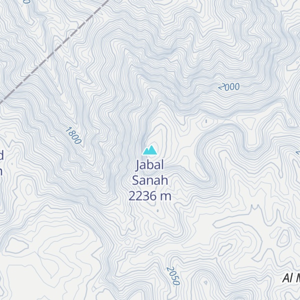 Map of Jabal Sanah