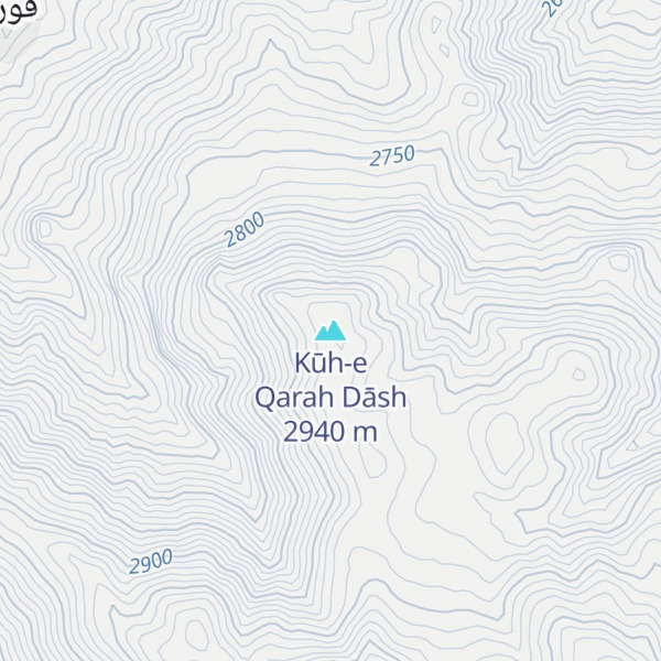 Map of Kūh-e Qarah Dāsh