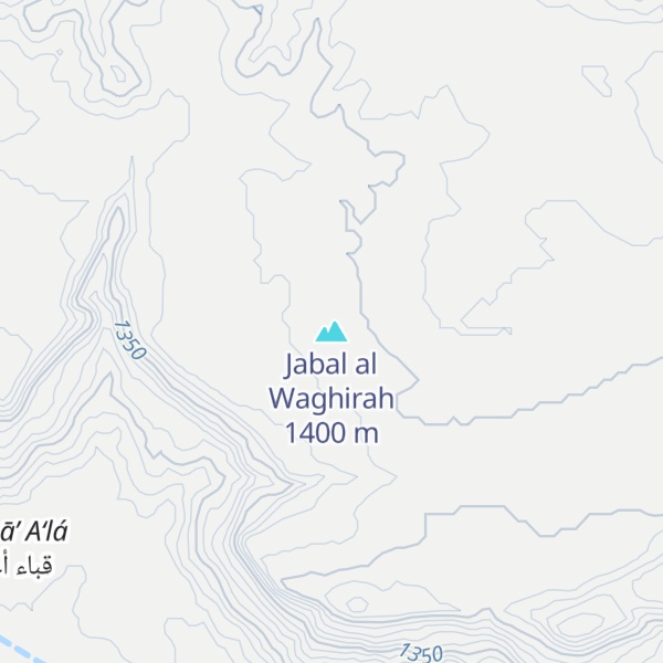 Map of Jabal al Waghirah