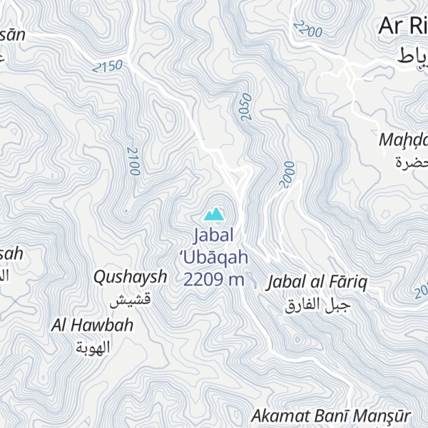 Map of Jabal ‘Ubāqah