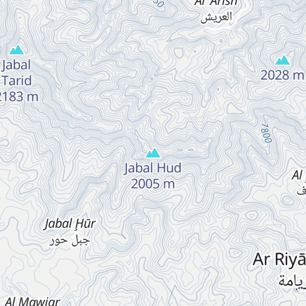 Map of Jabal Hud