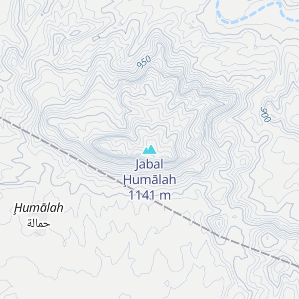 Map of Jabal Ḩumālah