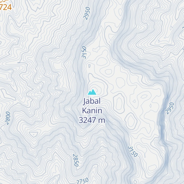 Map of Jabal Kanin