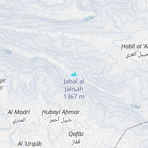 Map of Jabal al Jalisah