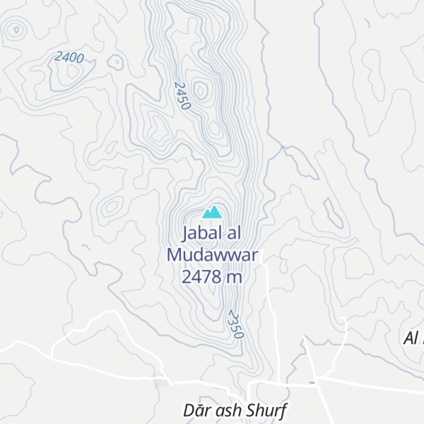 Map of Jabal al Mudawwar