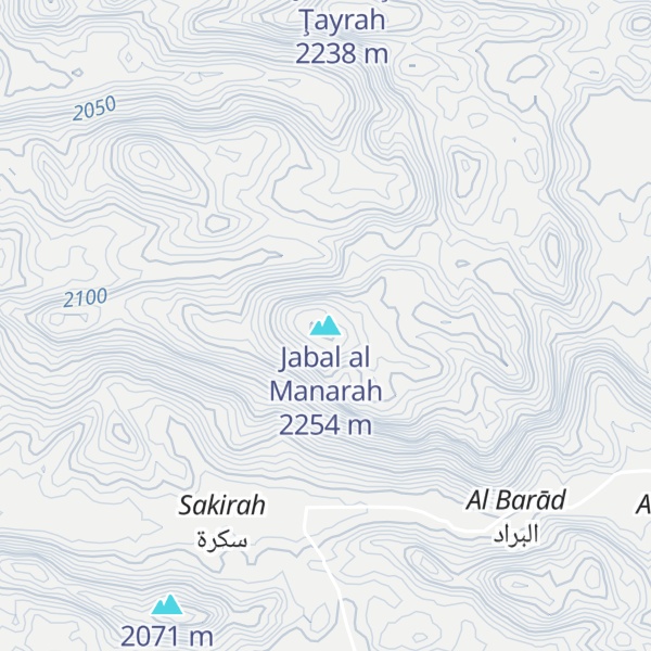 Map of Jabal al Manarah