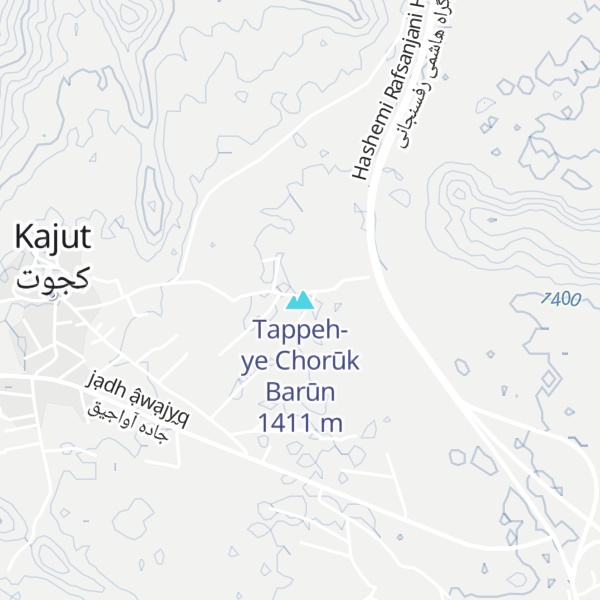 Map of Tappeh-ye Chorūk Barūn