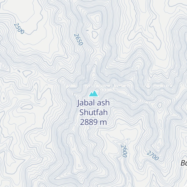 Map of Jabal ash Shutfah
