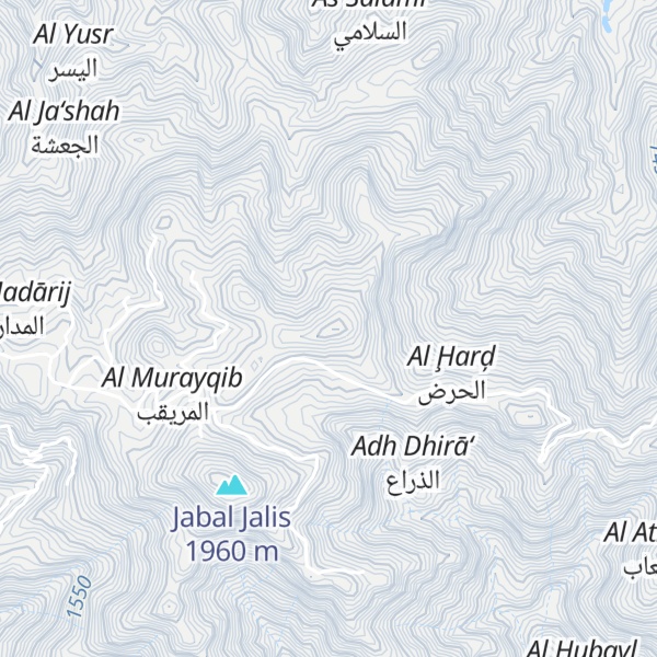 Map of Jabal al Qubayn