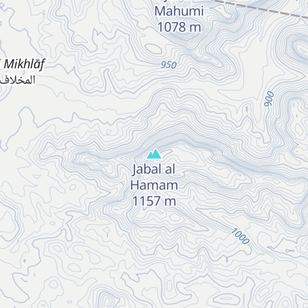 Map of Jabal al Hamam