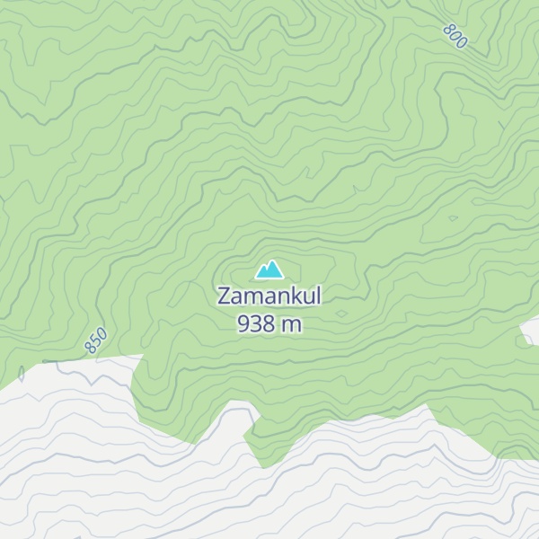 Map of Zamankul