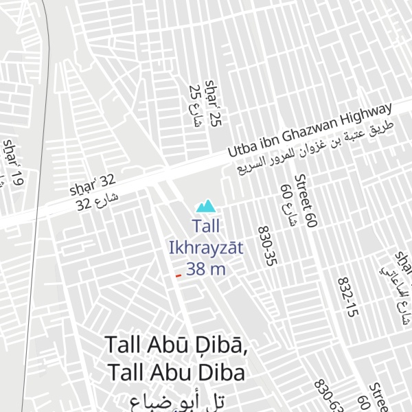 Map of Tall Ikhrayzāt