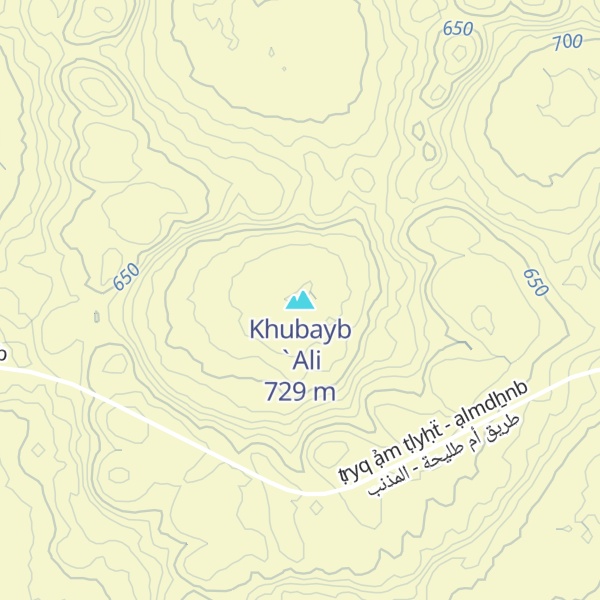 Map of Khubayb `Ali