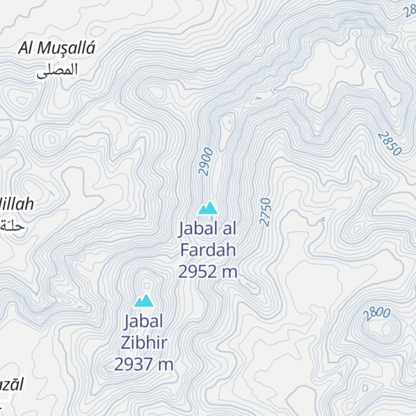 Map of Jabal al Fardah