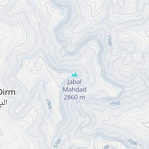 Map of Jabal Mahdad