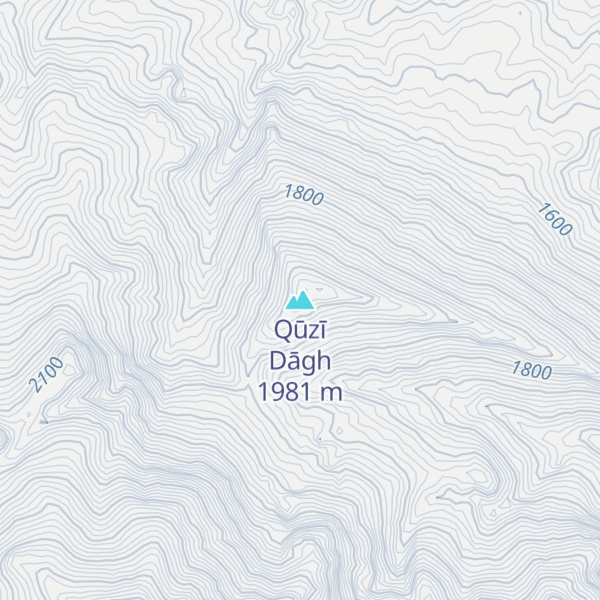 Map of Qūzī Dāgh