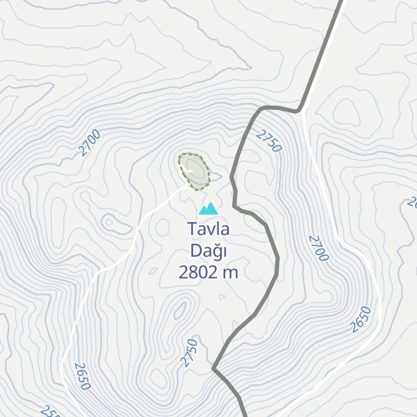 Map of Tavla Dağı