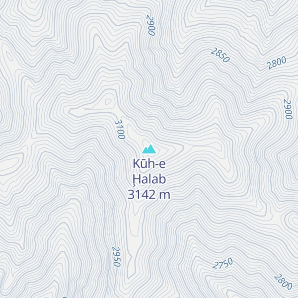 Map of Kūh-e Ḩalab