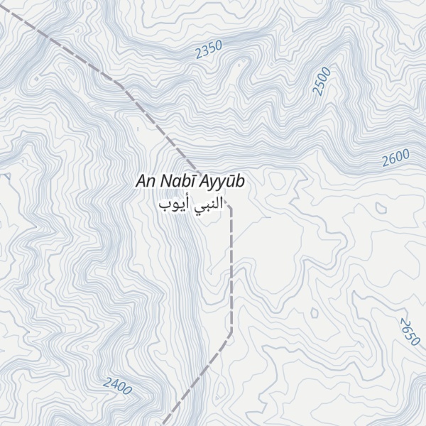 Map of Jabal Ayyub