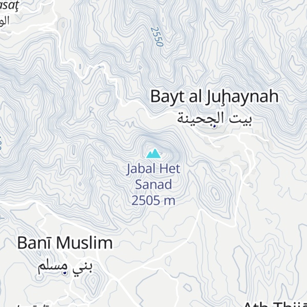 Map of Jabal Het Sanad