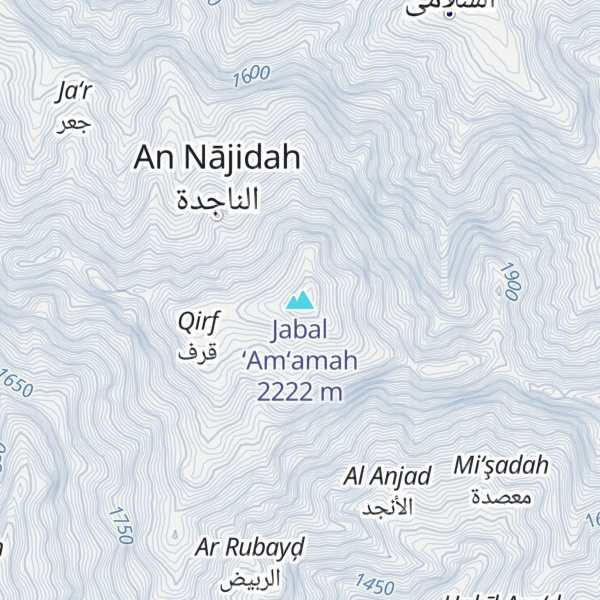 Map of Jabal ‘Am‘amah