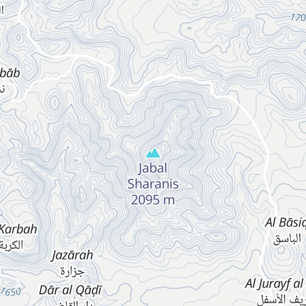 Map of Jabal Sharanis