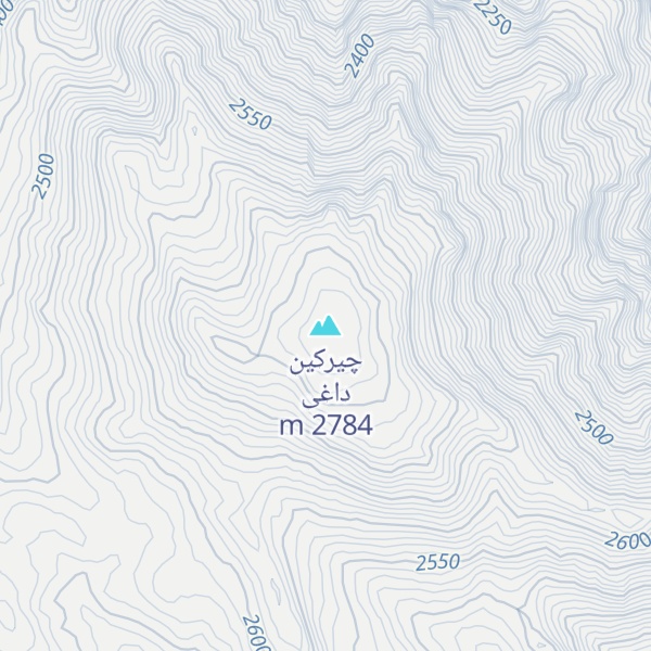 Map of چیرکین داغی