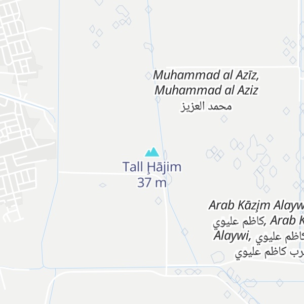 Map of Tall Ḩājim