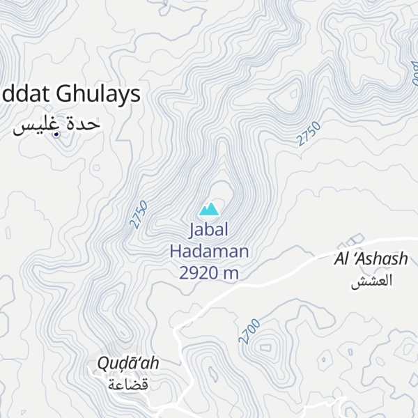 Map of Jabal Hadaman