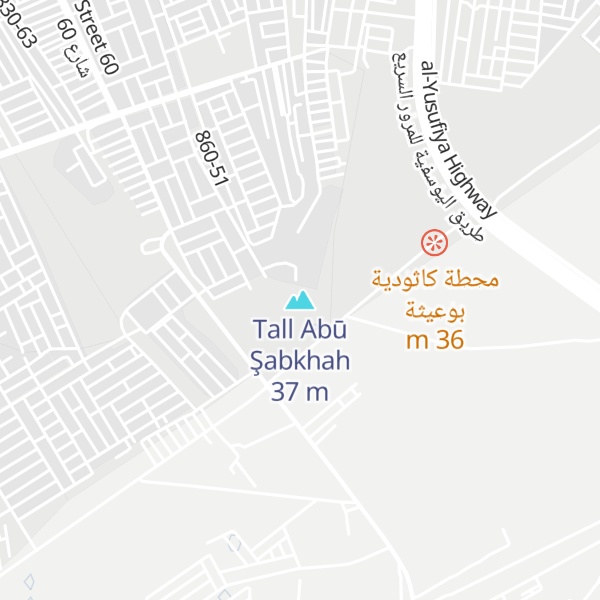 Map of Tall Abū Şabkhah