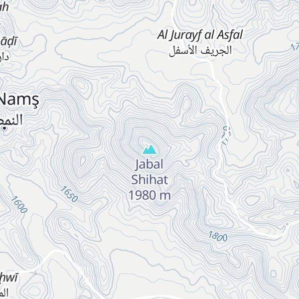 Map of Jabal Shihat