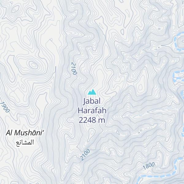 Map of Jabal Harafah