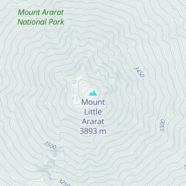 Map of Mount Little Ararat