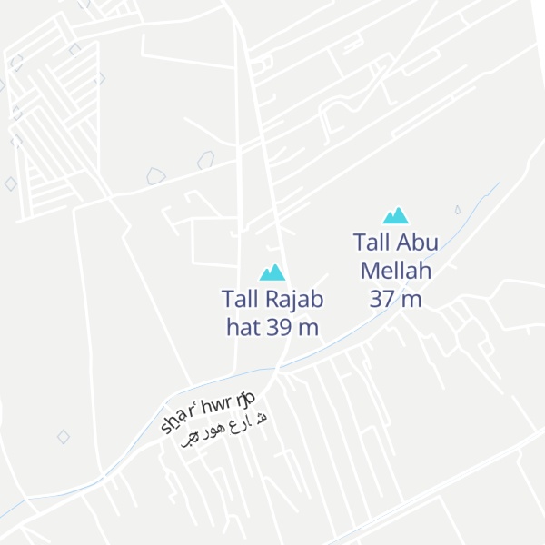 Map of Tall Rajab hat