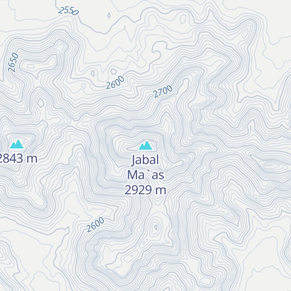 Map of Jabal Ma`as