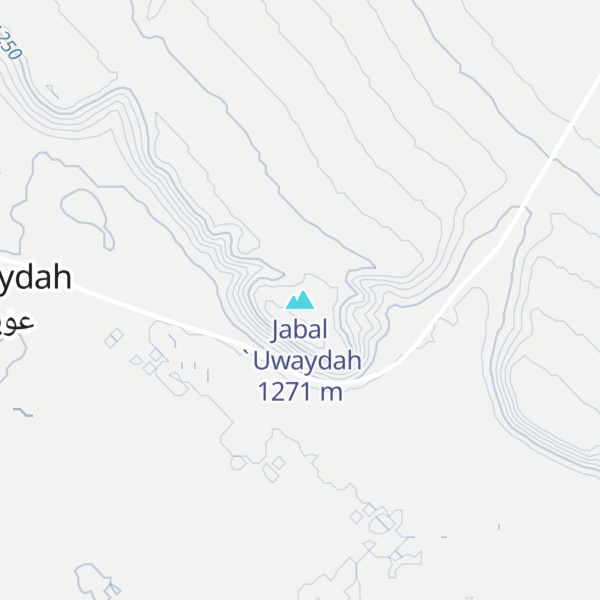Map of Jabal `Uwaydah