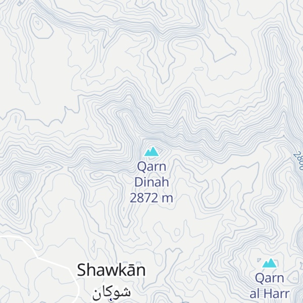 Map of Qarn Dinah