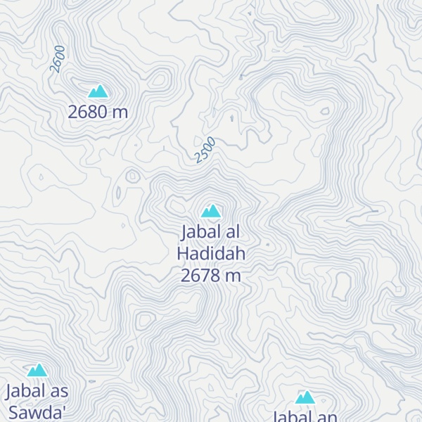 Map of Jabal al Hadidah
