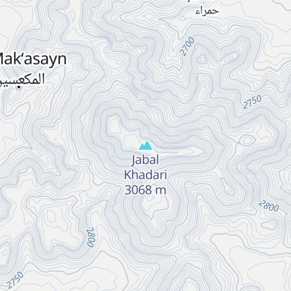 Map of Jabal Khadari