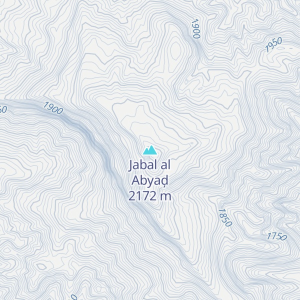Map of Jabal al Abyaḑ