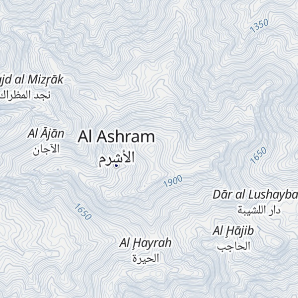 Map of Jabal an Nabī Shu‘ayb