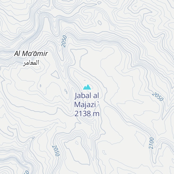 Map of Jabal al Majazi`