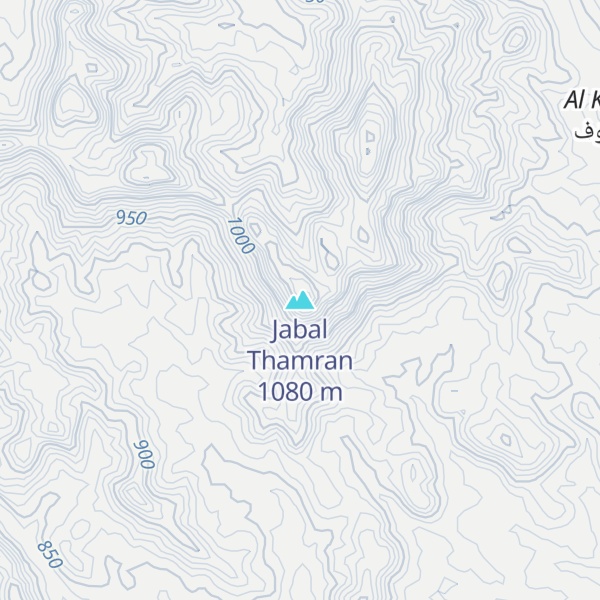 Map of Jabal Thamran