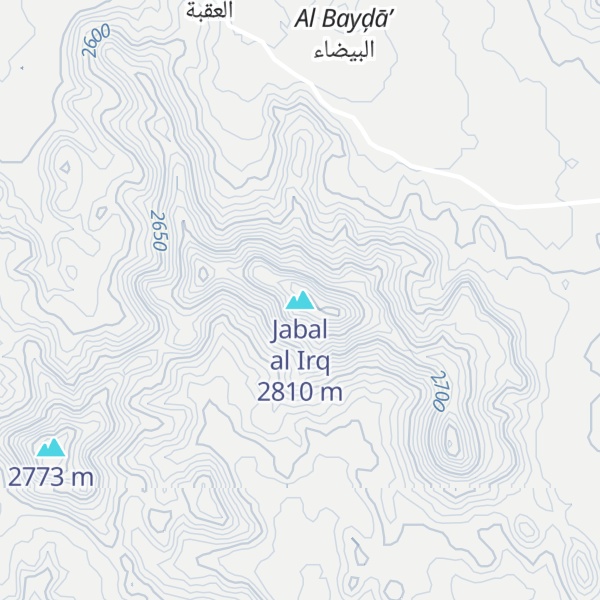 Map of Jabal al Irq